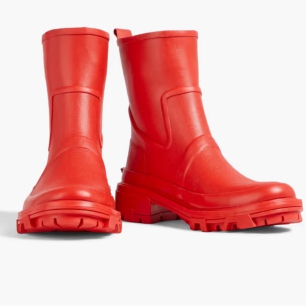 rag & bone Shiloh Red Rubber Rainboot